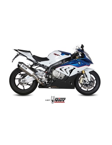 Mivv Slip-On Speed edge St. Steel con tapa carbono BMW S 1000 RR 2015-16