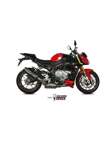 Mivv Slip-On Suono black con tapa carbono BMW S 1000 R 2017-20