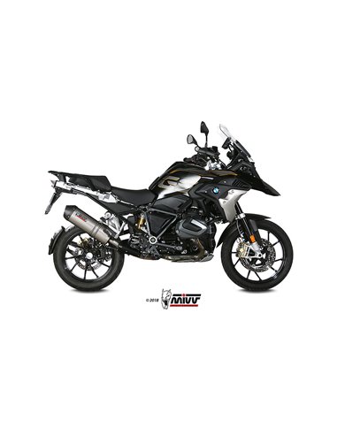 Mivv Slip-On Oval titan con tapa carbono BMW R 1250 GS / Adventure 2019-23