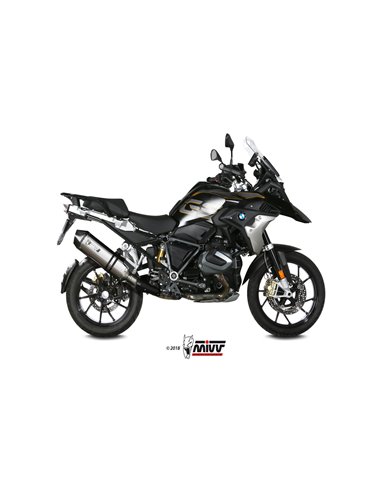 Mivv Slip-On Speed edge St. Steel con tapa carbono BMW R 1250 GS / Adventure 2019-23