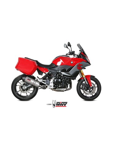 Mivv Slip-On Oval titan con tapa carbono BMW F 900 XR 2020-24