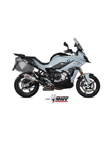 Mivv Slip-On Oval titan con tapa carbono BMW S 1000 XR 2020-24