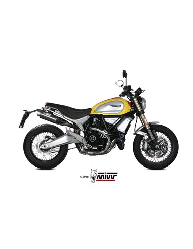 Mivv 2 Slip-On GP Pro carbono Ducati Scrambler 1100 2018-20