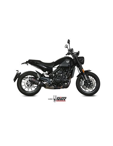 Mivv Slip-On Oval carbono con tapa carbono Benelli Leoncino 2019-23