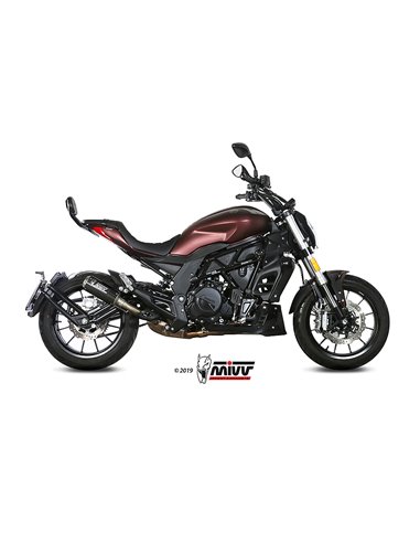 Mivv Slip-On Mk3 carbono Benelli 502C 2019-24