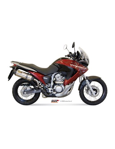 Mivv Slip-On Suono St. Steel con tapa carbono Honda XLV Transalp  700 2008-13