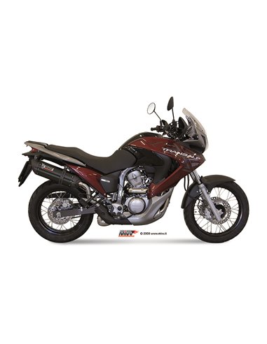 Mivv Slip-On Suono black con tapa carbono Honda XLV Transalp  700 2008-13