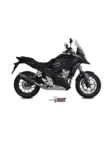 Mivv Slip-On Suono black con tapa carbono Honda CB 500 X 2016