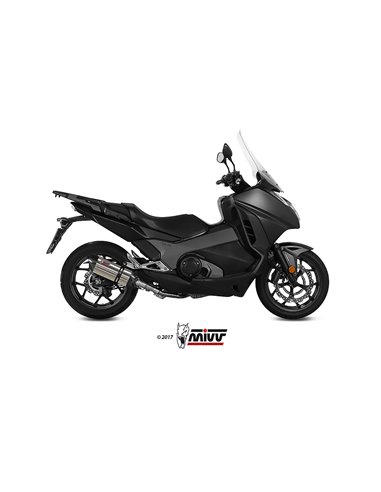 Mivv Slip-On Suono St. Steel con tapa carbono Honda Integra  750 2016-20 / NC 750 S / X 2016-22