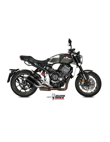 Mivv 2 Slip-On Mk3 black Honda CB 1000 R 2018-24