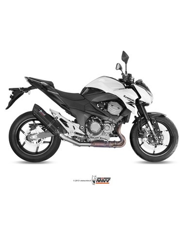 Mivv Slip-On Suono black con tapa carbono Kawasaki Z800 E 2013-16