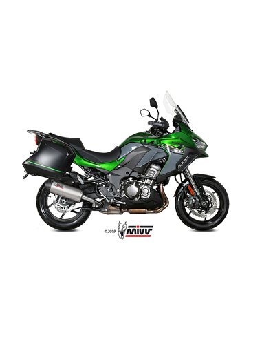 Mivv Slip-On Oval titan con tapa carbono Kawasaki Versys 1000 / S / SE 2019-24