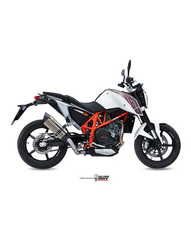 Mivv Slip-On Suono St. Steel con tapa carbono KTM 690 Duke 2012-18