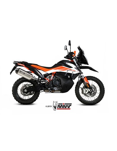 Mivv Slip-On Speed edge St. Steel con tapa carbono KTM 790 Adventure/R 19-20 / 890 Adventure/R 20-23