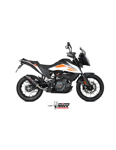 Mivv Slip-On Oval carbono con tapa carbono KTM 390 Adventure 2020-24