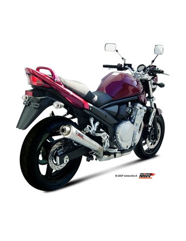 Mivv Slip-On X-Cone St. Steel Suzuki GSF 650 Bandit 2007-15 / GSX 650 F 2008-15