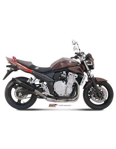 Mivv Slip-On X-Cone black Suzuki GSF 650 Bandit 2007-15