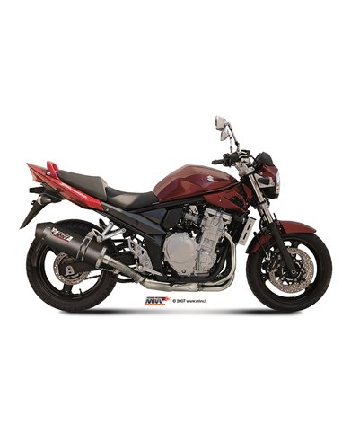 Mivv Slip-On Oval carbono con tapa carbono Suzuki GSF 650 Bandit 2007-15 / GSX 650 F 2008-15