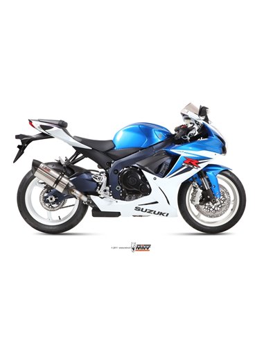 Mivv Slip-On Suono St. Steel con tapa carbono Suzuki GSX-R 600 2011-16 / GSX-R 750 2011-17