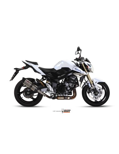 Mivv Slip-On Suono St. Steel con tapa carbono Suzuki GSR 750 2011-16