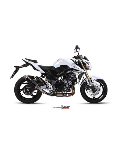 Mivv Slip-On GP black Suzuki GSR 750 2011-16