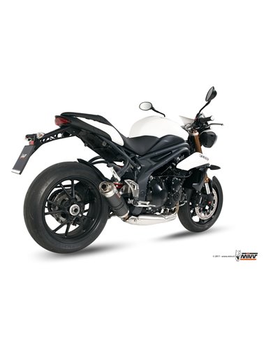 Mivv Slip-On GP carbon Triumph Speed Triple 2011-15