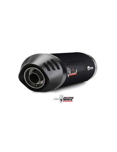 Mivv Slip-On Oval carbono con tapa carbono Honda CBR 600 RR 2003-04