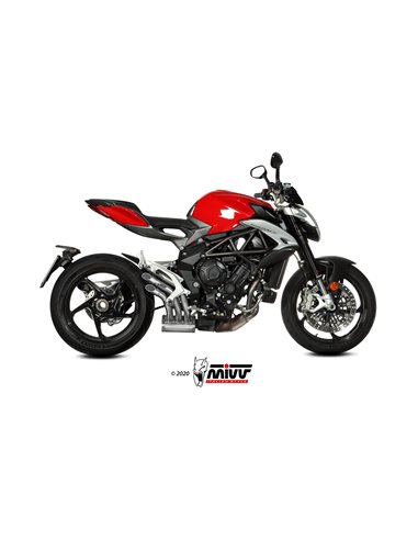 Mivv Slip-On Speed edge St. Steel MV Agusta Brutale 800 RR 2017-20