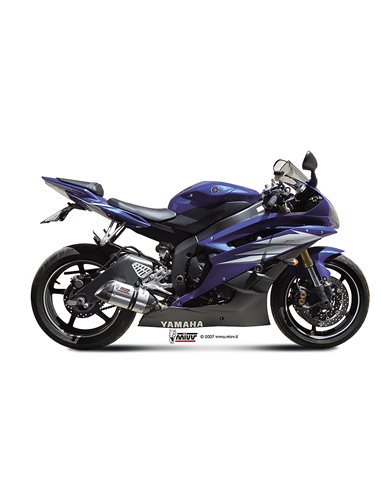 Mivv Slip-On Suono St. Steel con tapa carbono Yamaha YZF 600 R6 2006-16