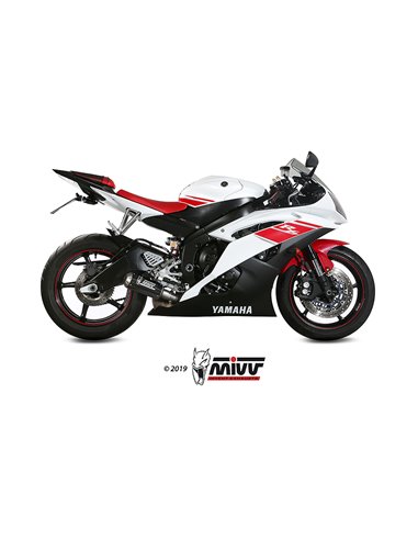 Mivv Slip-On Mk3 carbono Yamaha YZF 600 R6 2006-16