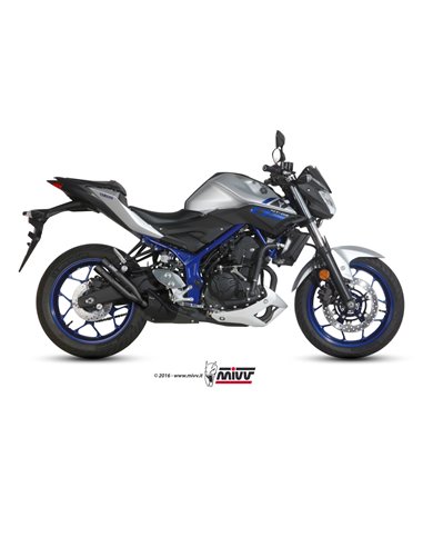 Mivv Slip-On Double Gun black Yamaha MT-03 2016-24