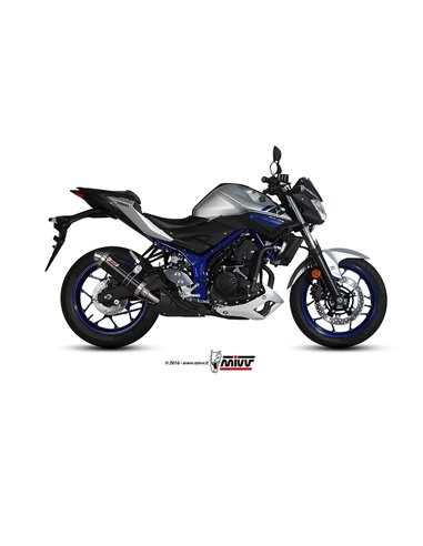 Mivv Slip-On GP black Yamaha MT-03 2016-24