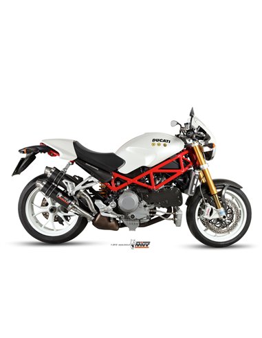 Mivv 2 Slip-On GP carbon Ducati Monster S4Rs 2006-08