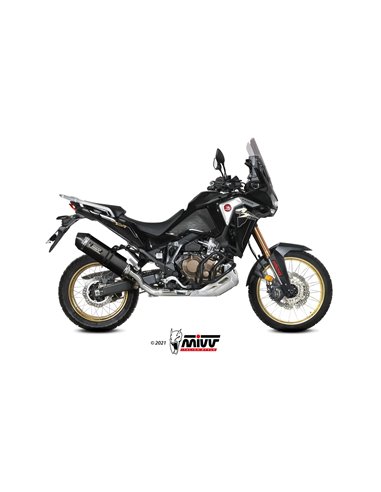 Mivv Slip-On Speed edge black Honda CRF 1100 L Africa Twin 2020-24