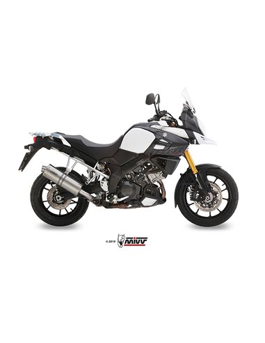 Mivv Slip-On Oval St. Steel Suzuki DL V-Strom 1000 / XT 2014-20 / V-Strom 1050 / XT 2020-24