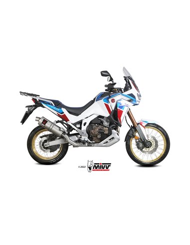 Mivv Slip-On Dakar St. Steel Honda CRF 1100 L Africa Twin 2020-24