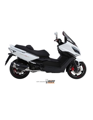 Mivv Full system 1x1 Urban St. Steel Kymco Xciting 500 2005-14