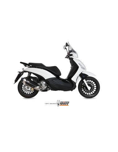 Mivv Full system 1x1 Urban St. Steel Piaggio Beverly 125 2014-16