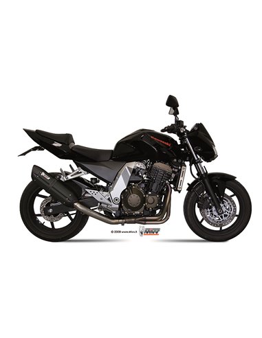 Mivv Slip-On Suono black con tapa carbono Kawasaki Z750 2004-06