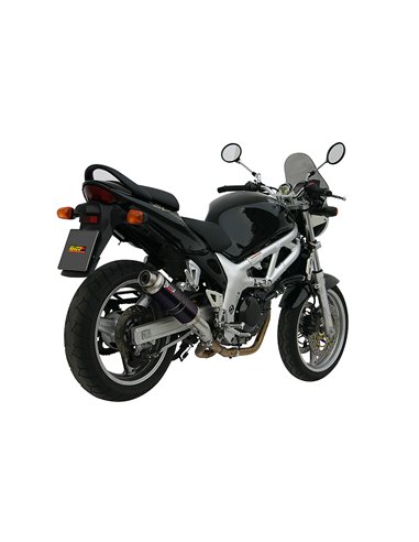 Mivv Slip-On GP black Suzuki SV 650 1999-02