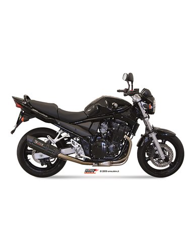 Mivv Slip-On Suono black con tapa carbono Suzuki GSF 650 Bandit 2005-06