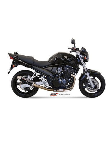 Mivv Slip-On GP black Suzuki GSF 650 Bandit 2005-06