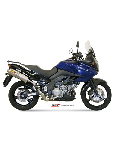 Mivv 2 Slip-On Oval titan Suzuki DL V-Strom 1000 2002-13