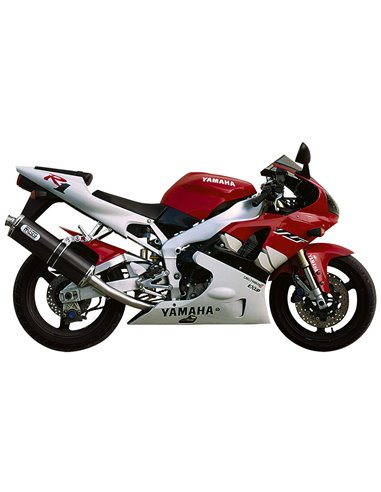 Mivv Slip-On Oval carbono Yamaha YZF 1000 R1 1998-01