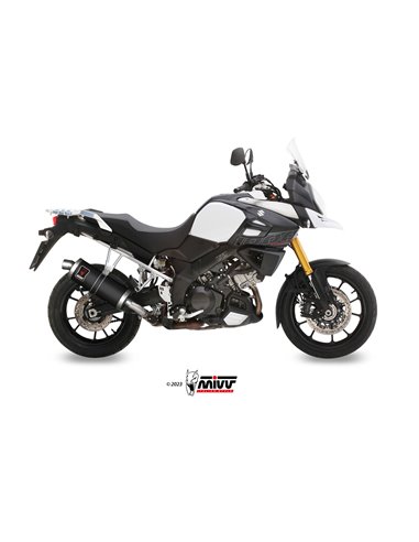 Mivv Slip-On Dakar black Suzuki DL V-Strom 1000 / XT 2014-20 / 1050 / XT 2020-24