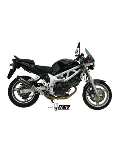 Mivv Slip-On GP carbon con tapa carbono Suzuki SV 650 1999-02