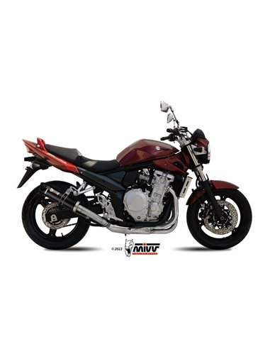 Mivv Slip-On GP carbon con tapa carbono Suzuki GSF 650 Bandit 2007-15 / GSX 650 F 2008-15