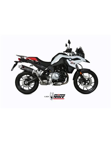 MIVV SLIP-ON DAKAR BLACK BMW F 750 GS / F 850 GS 2018-24