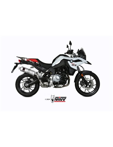 MIVV SLIP-ON DAKAR ST. STEEL BMW F 750 GS / F 850 GS 2018-24