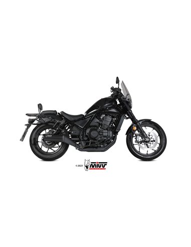 MIVV SLIP-ON HR-1 BLACK HONDA CMX 1100 REBEL 2022-24